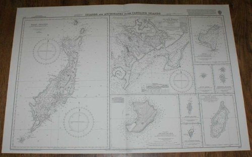 Nautical Chart No. 977 Pacific Ocean - Islands and Anchorages in the Caroline Islands
