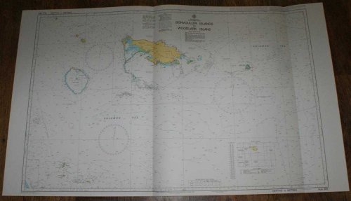 Nautical Chart No. AUS 383 Papua New Guinea - North East Coast, Bonvouloir Islands to Woodlark Islands