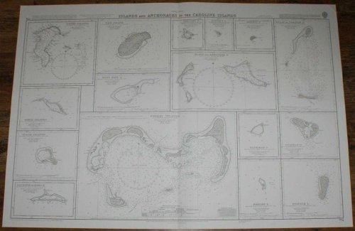 Nautical Chart No. 772 Pacific Ocean - Islands and Anchorages in the Caroline Islands