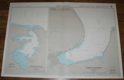 Nautical Chart No. 411 West Indies - North West Coast of Cuba, Mariel and Matanzas