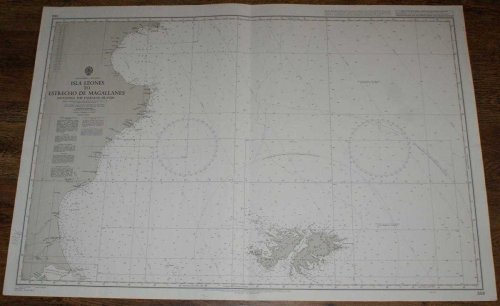 Nautical Chart No. 558 South America - East Coast, Isla Leones to Estrecho de Magallanes including the Falkland Islands