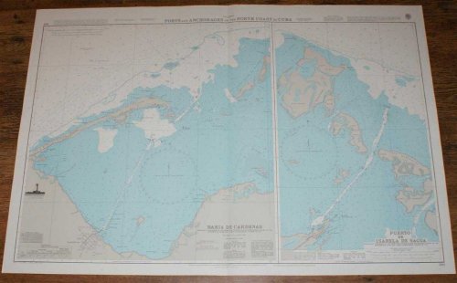 Nautical Chart No. 410 West Indies - Ports and Anchorages on the North Coast of Cuba