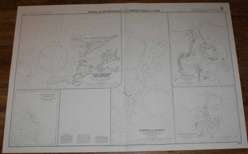 Nautical Chart No.425 West Indies - Ports and Anchorages on the North Coast of Cuba