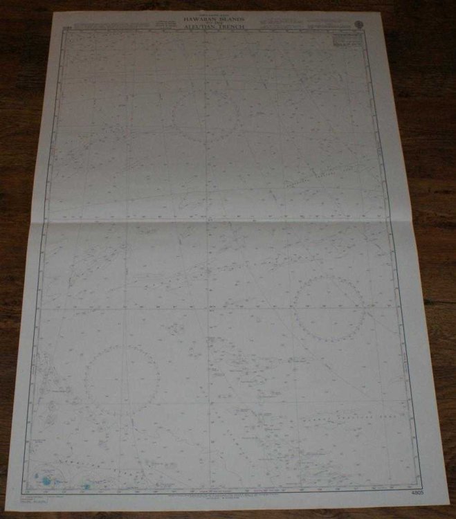 Nautical Chart No. 4805 North Pacific Ocean, Hawaiian Islands to the Aleutian Trench