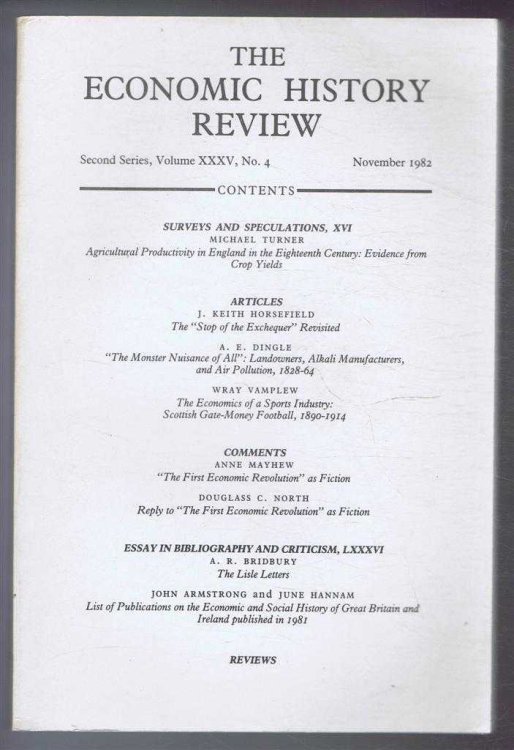 The Economic History Review. Second Series, Volume XXXV (35), No. 4, November 1982