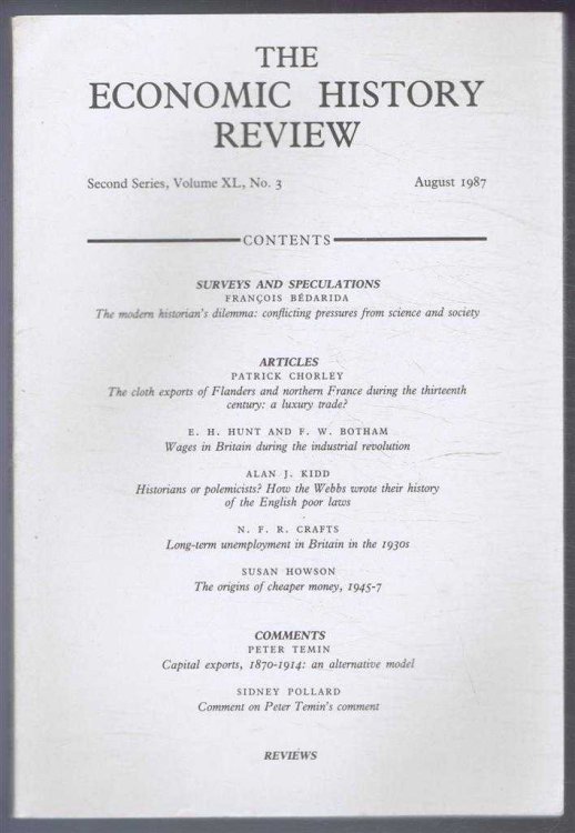 The Economic History Review. Second Series, Volume XL (40), No. 3, August 1987
