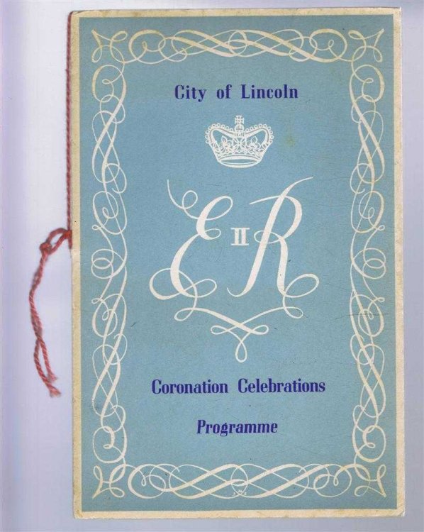 Coronation Celebrations, Souvenir Programme 1953, City of Lincoln