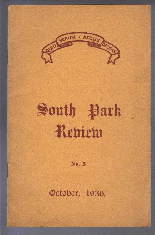 South Park Review No. 5, October 1936 (Lincoln)