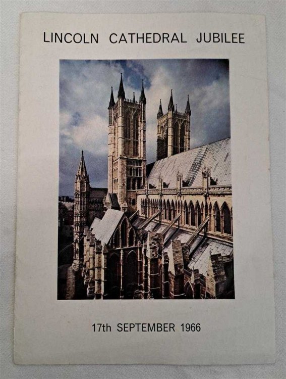 Lincoln Cathedral Jubilee, 17th September 1966. Includes Order of Processions.