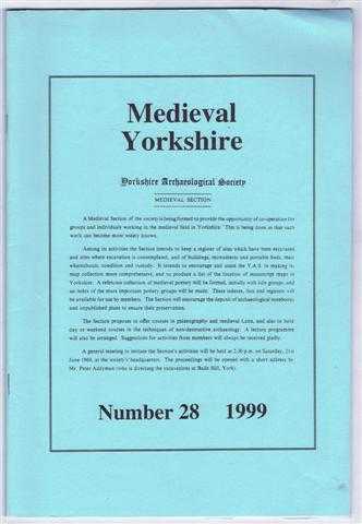 Image for Medieval Yorkshire, Number 28, 1999 Medieval Yorkshire, Number 28, 1999