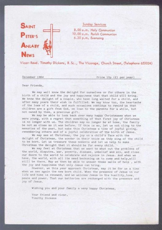 Saint Peter's Anlaby News - December 1984