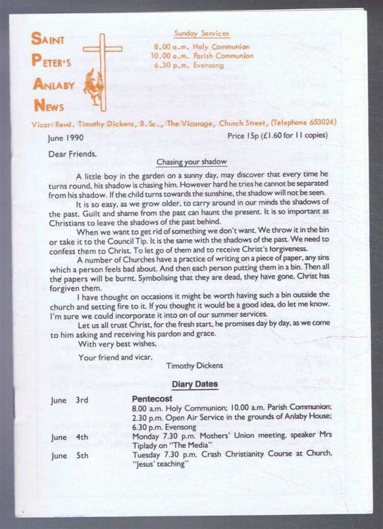 Saint Peter's Anlaby News & York Diocesan Leaflet - June 1990