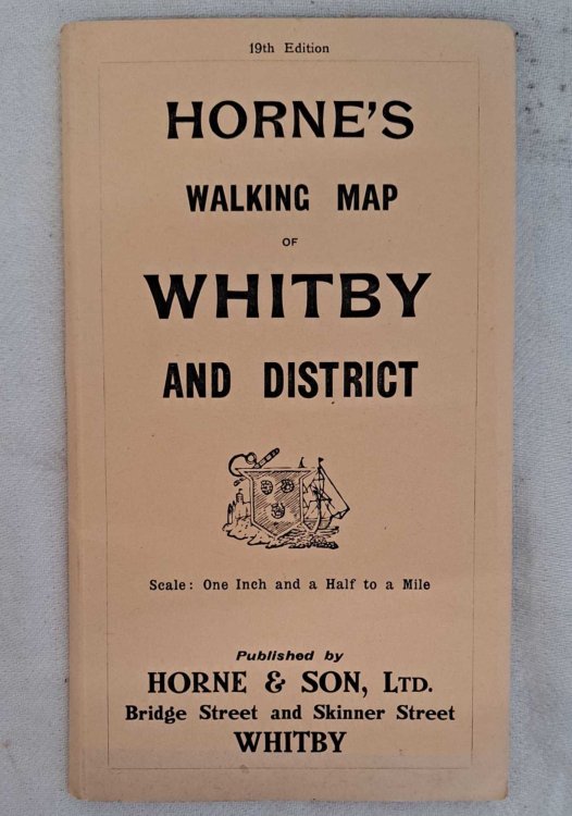 Horne's Walking Map of Whitby and District, 19th Edition, Scale: One Inch and a Half to a Mile