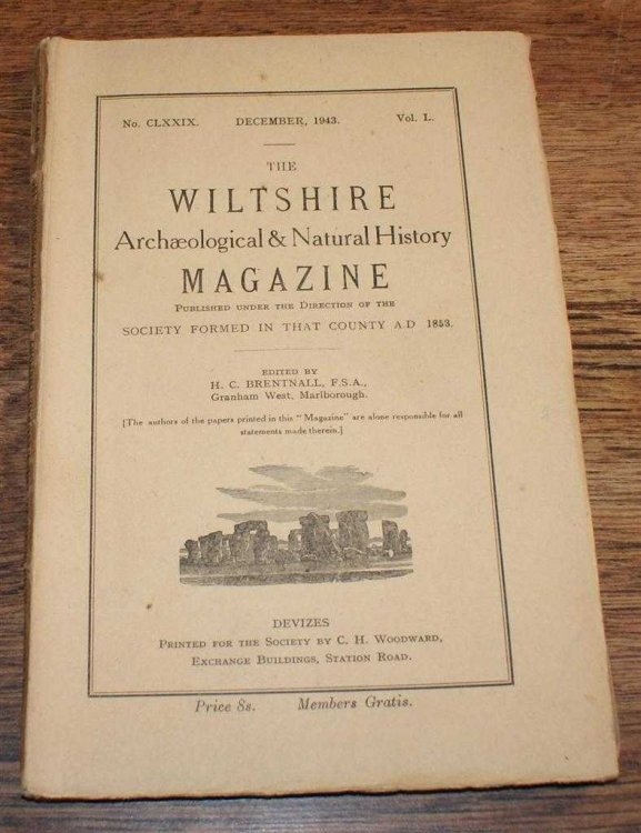 The Wiltshire Archaeological & Natural History Magazine. No. CLXXIX (179),Volume L (50), December 1943