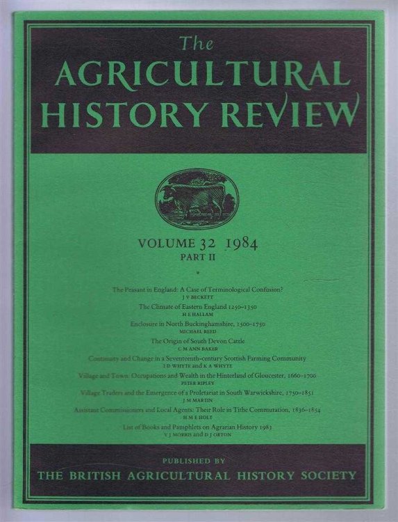 The Agricultural History Review, Volume 32, 1984 Part II