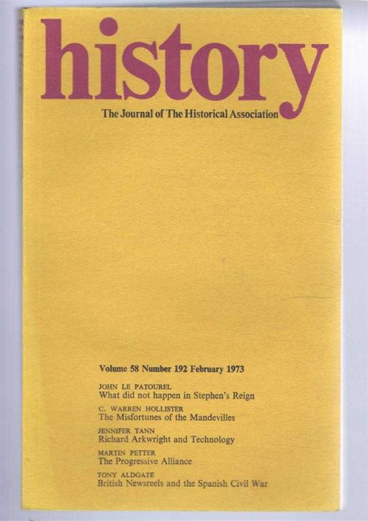 History, Journal of the historical Association, Volume 58 Number 192, February 1973