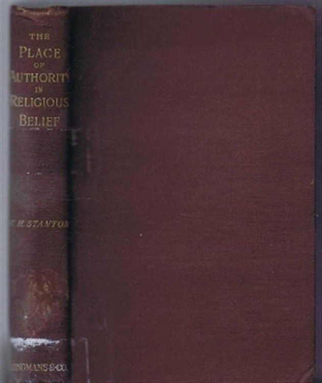 The Place of Authority in Matters of Religious Belief
