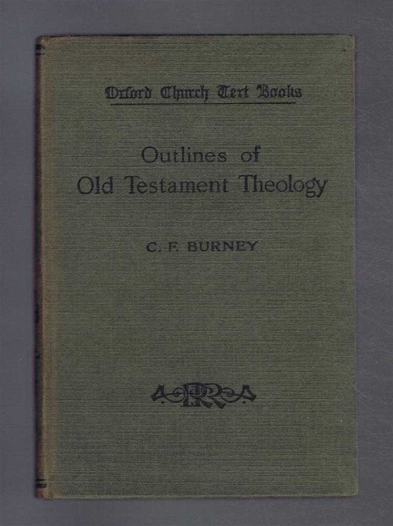 Outlines of Old Testament Theology