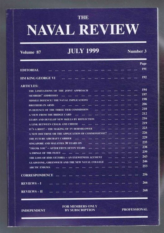 The Naval Review. Vol. 87 No. 3. July 1999
