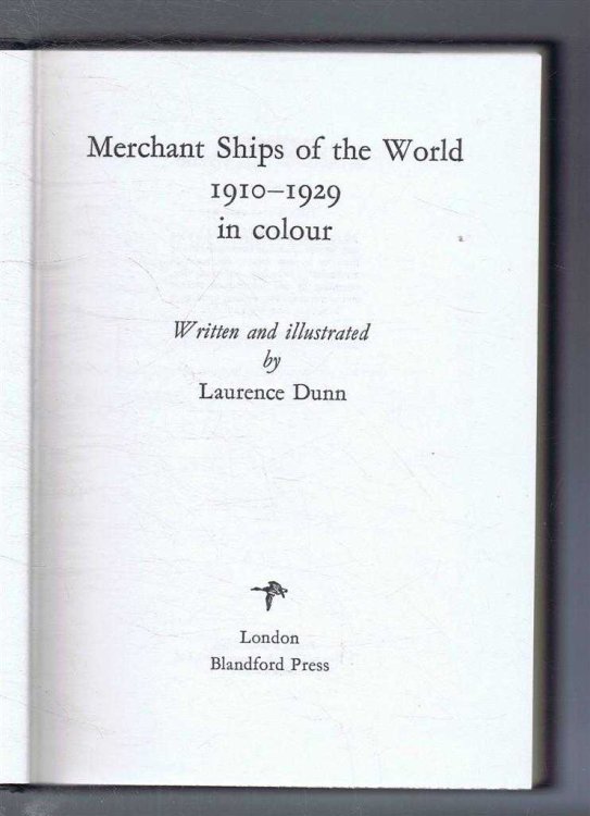 Merchant Ships of the World in Colour 1910-1929