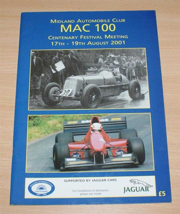 Mac 100 Centenary Festival Meeting 17th - 19th August 2001