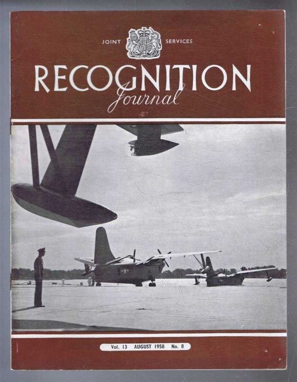 Joint Services Recognition Journal, Vol.13 No. 8, August 1958