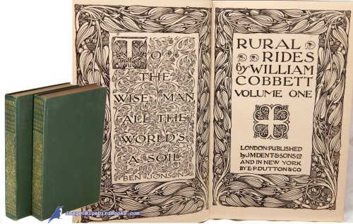 Rural Rides, Complete two-volume first edition set (Everyman's Library #638 & 639)