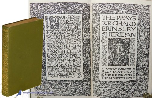 The Plays of Richard Brinsley Sheridan (Everyman's Library #95)