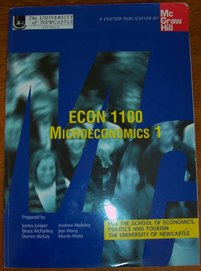 ECON 1100 Microeconomics 1 (University of Newcastle)