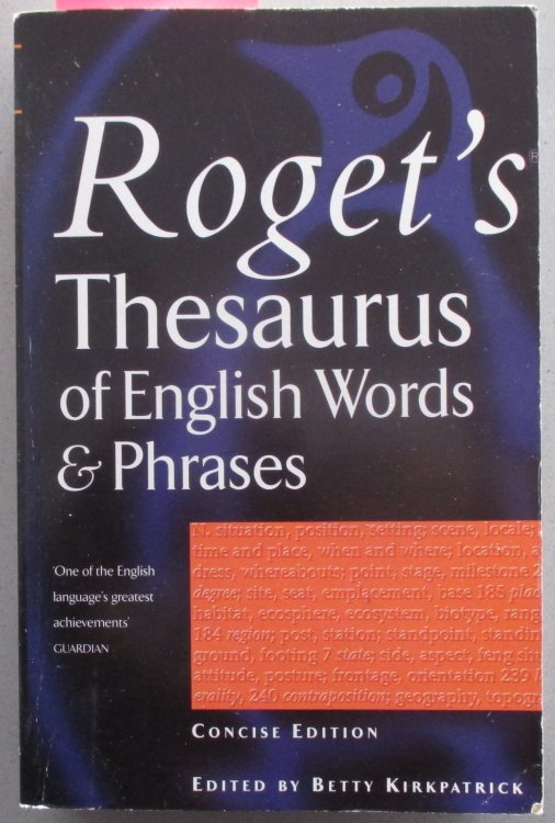 Roget's Thesaurus of English Words & Phrases