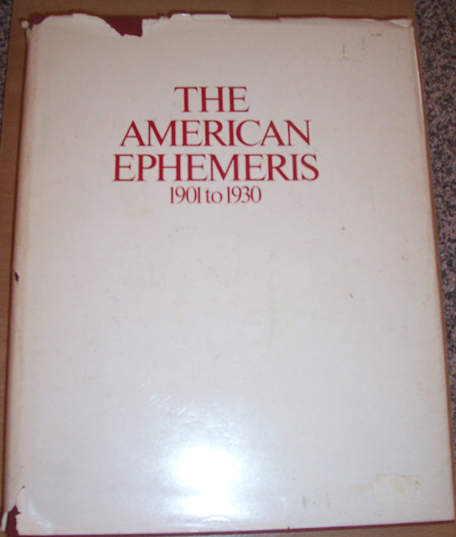 American Ephermeris, The: 1901 to 1930