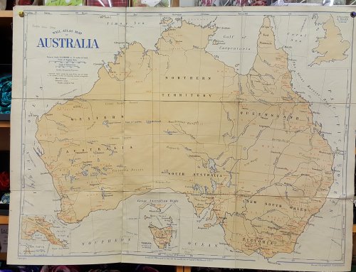 G.W. Bacon Wall Atlas of Australia - Produce