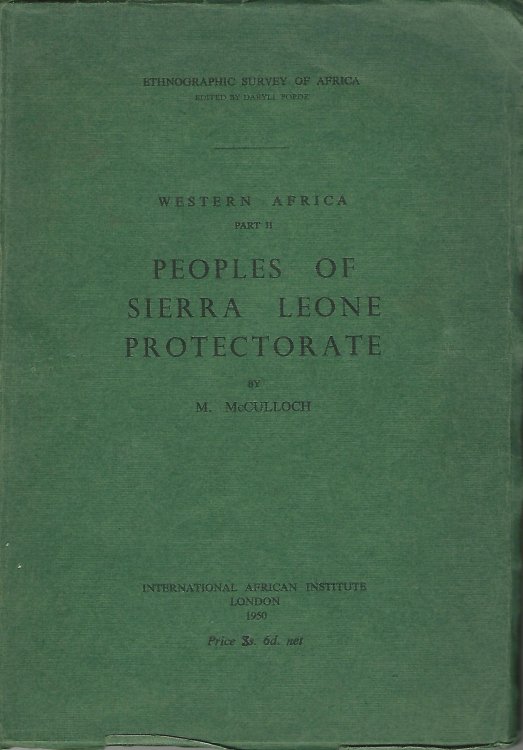 Peoples of Sierra Leone Protectorate.