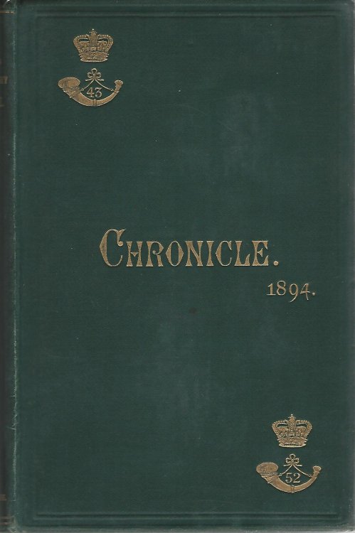 The 43rd & 52nd Light Infantry Chronicle 1894.
