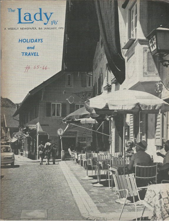 The Lady, A Weekly Newspaper, 8th January 1970.