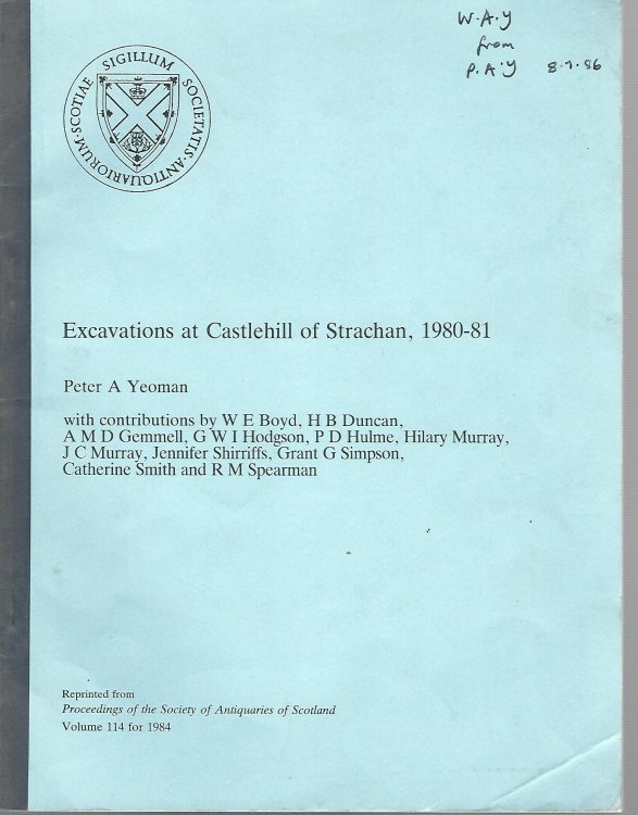 Excavations at Castlehill of Strachan, 1980-81.