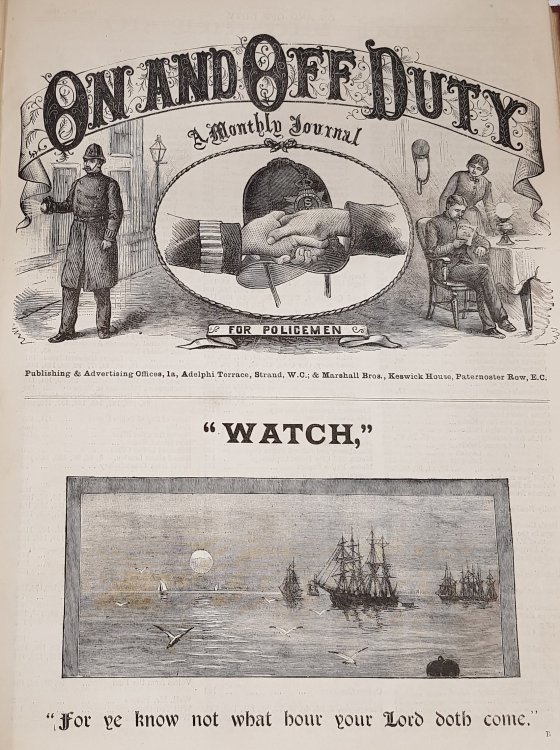 On and Off Duty: A Monthly Journal for Policemen, 1891 & 1892 Complete.