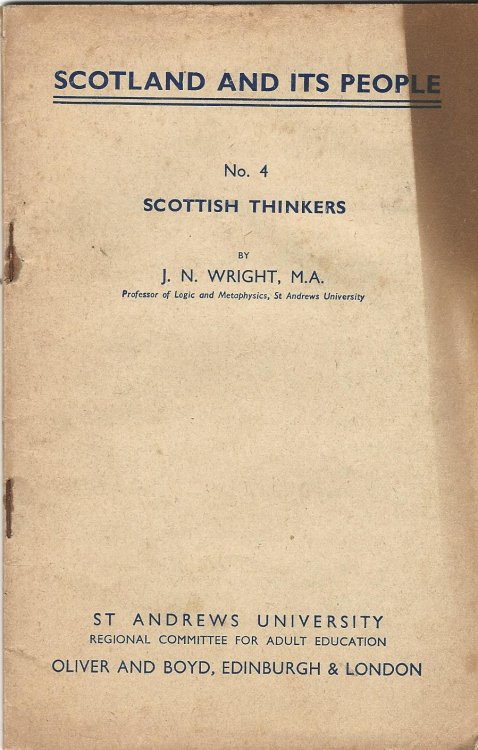 Scotland and its People No. 4: Scottish Thinkers