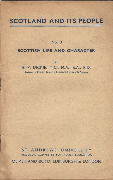 Scotland and its People No. 9: Scottish Life and Character
