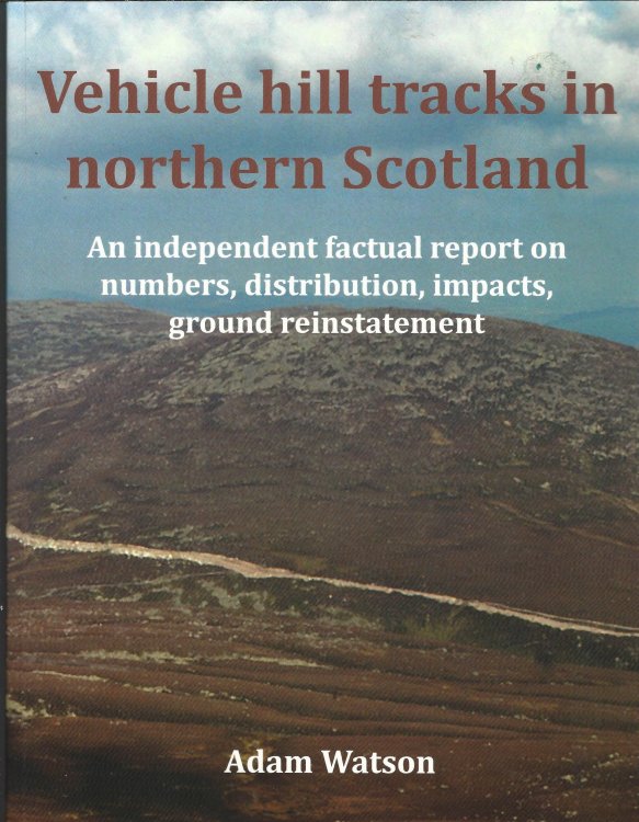 Vehicle hill tracks in northern Scotland.