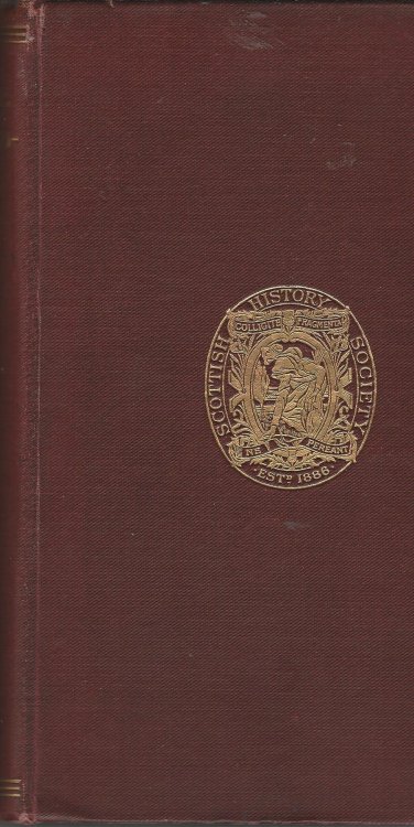 Publications of the Scottish History Society, Second Series Volume X: Rentale Dunkeldense.