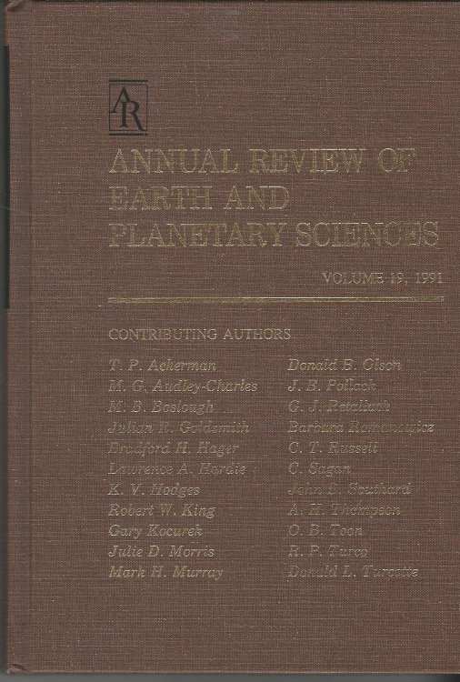 Annual Review of Earth and Planetary Sciences Volume 19, 1991