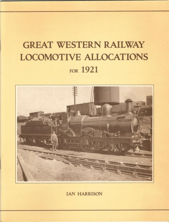 Great Western Railway Locomotive Allocations for 1921