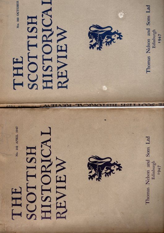 The Scottish Historical Review Nos. 101 & 102, Volume XXVI