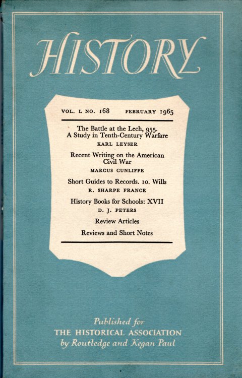 History: The Journal of the Historical Association Vol L, No 168, 1965