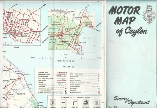 Motor Map of Ceylon