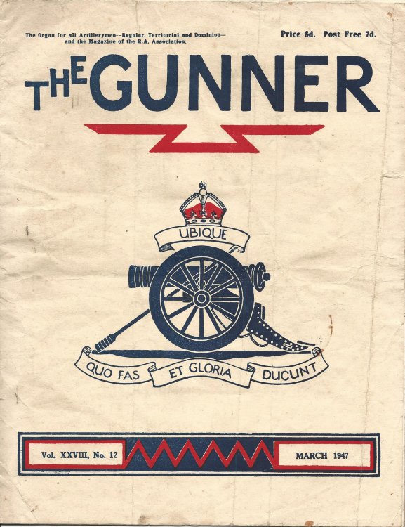 The Gunner - The Organ for all Artillerymen - Regular, Territorial & Dominion - Vol. XXVIII, No. 12