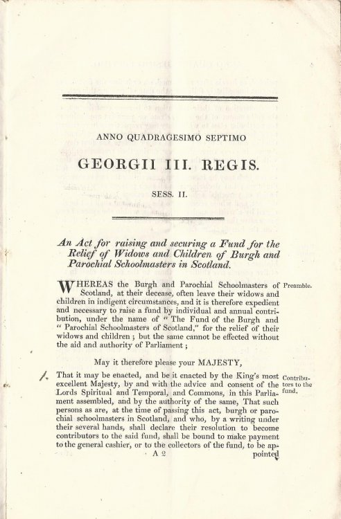 Anno Regni Georgii III Britanniarum Regis Quadragesimo Septimo Sess. II At The Parliament begun and holden at Westminster, the 22d Day of June, Anno Domini 1807, in the 47th year of the Reign of our Sovreign Lord George the Third, by the Grace of God, of the United Kingdom of Great Britain and Irela