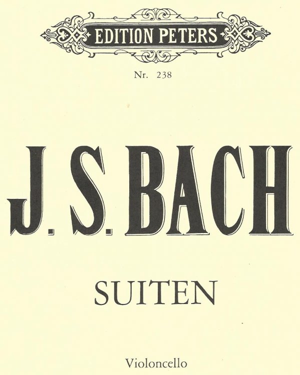 J.S. Bach Suiten Violoncello.