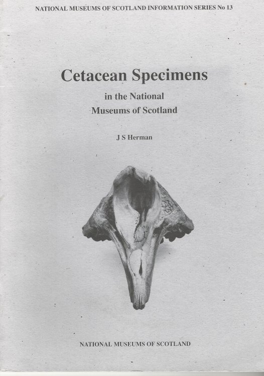 Cetacean Specimens in the National Museums of Scotland.